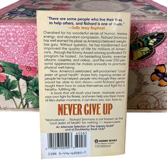 Richard Simmons Never Give Up Inspirations Reflections Stories of Hope Paperback - Picture 8 of 8